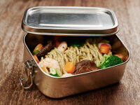 Lunch Box Edelstahl 800 ml ohne Unterteilung (ohne Gravur)