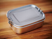 Lunch Box Edelstahl 800 ml ohne Unterteilung (ohne Gravur)